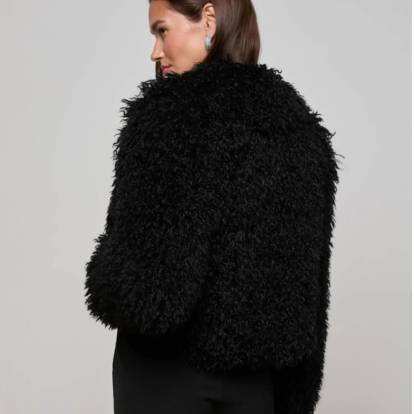 Aura Cropped Faux Fur Jacket - Picture 3 of 5